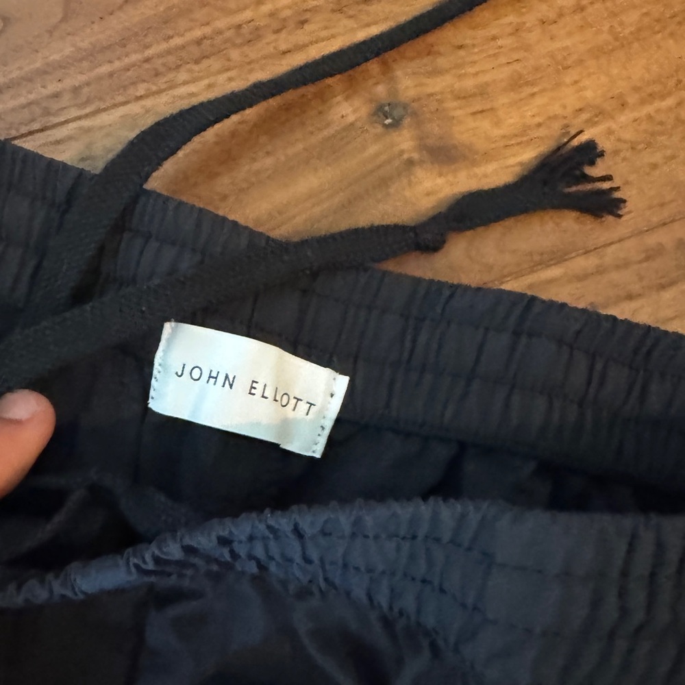 John Elliott Midnight Black Elastic Waist Pants